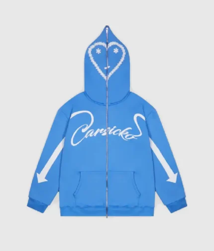 Carsicko Blue Full Zip Hoodie 1